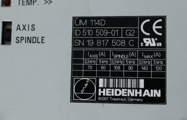 UM114D ID 510 509-01 Heidenhain – urządzenie automatyki przemysłowej – zdjęcie produktu 3