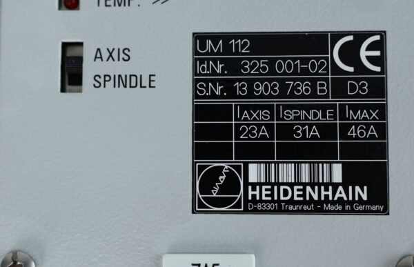 UM 112 325 001-02 Heidenhain – urządzenie automatyki przemysłowej – zdjęcie produktu 3